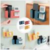 Hemobllo 4pcs Punch Wall-Mounted Storage Boxes for Phone Charging No Drilling Required Versatile Wall Racks for Mobile Devices Power Banks and Controllers view 3