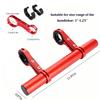 ESUPPORT Bike Handlebar Extender with 11.81'' Long Aluminum Alloy Cross Bar view 2
