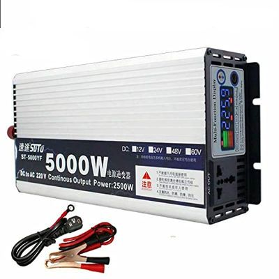 New 5000W Sine Wave Solar Power Inverter DC 48V to AC 220V for Truck/Car/Home