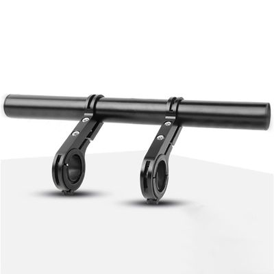 ESUPPORT Bike Handlebar Extender Extension Longer Aluminum Alloy Double Bracket for Holding Bicycle Speedometer GPS Phone Mount Holder