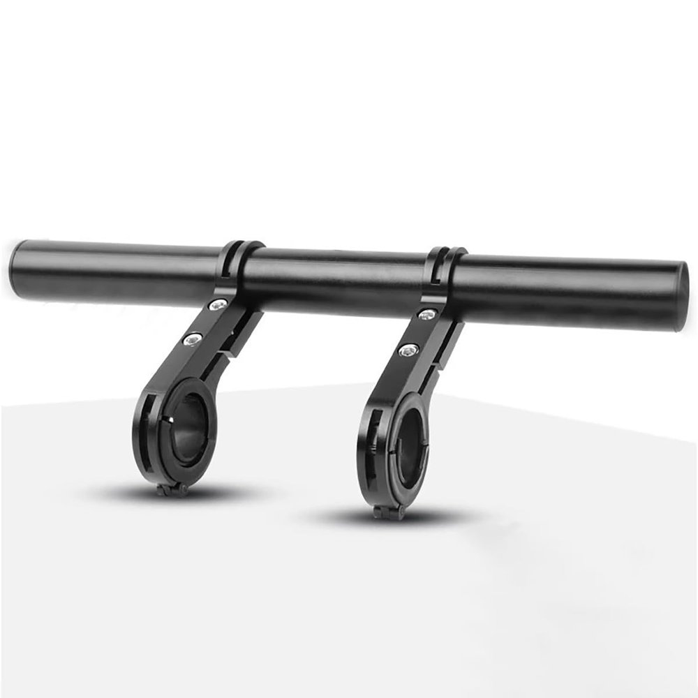 ESUPPORT Bike Handlebar Extender Extension Longer Aluminum Alloy Double Bracket for Holding Bicycle Speedometer GPS Phone Mount Holder