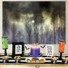 Yeele Halloween Backdrops Black Night Scary Cloud Full Moon Wild Forest Vinyl Photography Background Halloween Photo Backdrop Gothic Gloomy Party Decoration Wallpaper Shoot Props,5x3ft view 4