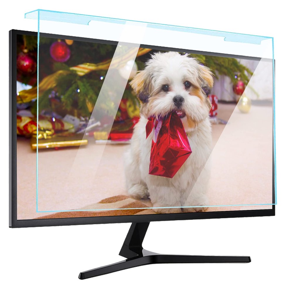 JCSKY 17-27 Inch Anti Blu-Ray Protector Film, Acrylic Hanging Type Computer Screen Protector, Anti-UV Reduce Eye Fatigue Easy to Install and Clean,27"(659396mm)