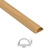 D-Line Cable Trunking Oak-Effect, 8-Meter Pack, One-Piece Half Round Wire Covers, Self-Adhesive Cable Hider, TV Wire Hider, Cable Management - 8X 30mm (W) x 15mm (H) x 1-Meter Length (8-Meter) view 4