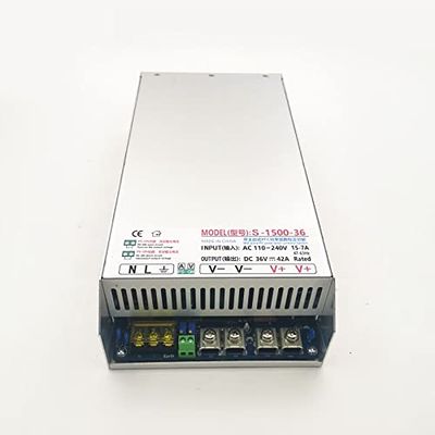 1500W PFC Function Switching Power Supply 24v 36v 48v 60v 80v 90v 110v Input 100~230vac (Input Voltage : 100-240V, Output Voltage : 48V 31.25A)