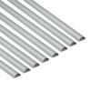 D-Line Cable Trunking Aluminium-Effect (Grey), 8-Meter Pack, Half Round Wire Covers, Self-Adhesive Cable Hider, TV Wire Hider, Cable Management - 8X 30mm (W) x 15mm (H) x 1-Meter Length (8-Meter)