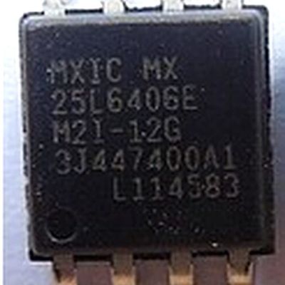10pcs/lot MX25L6406 SOP8 NOR Flash Serial-SPI 3.3V 64M-bit 64M/32M x 1/2-bit 8ns 8-Pin SOP MX25L6406EM2I-12G