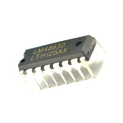 5Pcs/lot Lm4863d Dip16 Dual Audio Power Amplifier Chip Lm4863 Ic