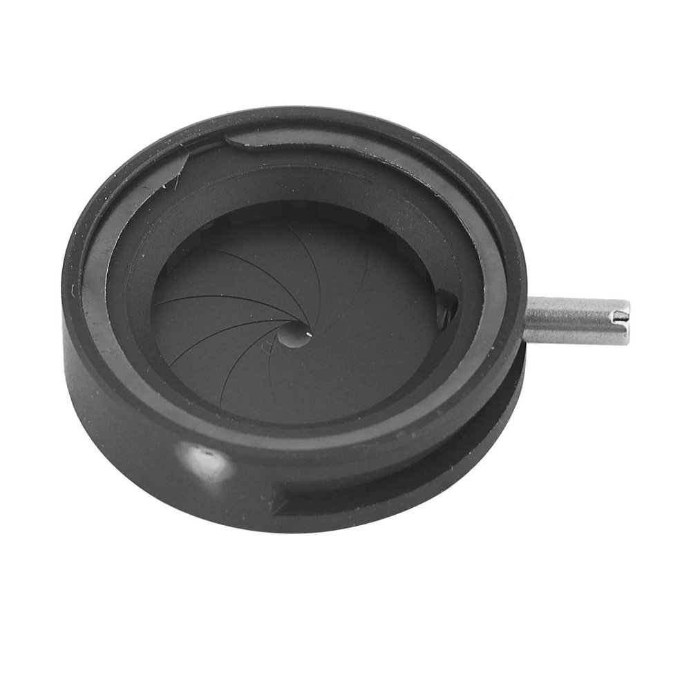 Diaphragm Microscope Adapter SK12, Aperture Adjustable, Metal, 10 Blades, 19.8mm Outer Diameter, Lab Equipment Replacement