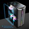 BBNB Gaming Case, Mid - Tower PC Gaming Case ATX/M-ATX/ITX - Front I/O USB 3.0 Port - Acrylic Glass Side Panel - RGB Strip - Water-Cooling Ready (Color : Pink) view 3