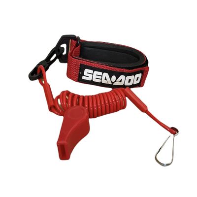 JLP Quick Cord Replacement Repair Safety Lanyard Tether Cord and Whistle with Swivel Clip S-D Red
