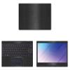 Decalrus - Protective Decal for Asus L210 (11.6" Screen) Laptop Black Texture Brushed Aluminum Skin case Cover wrap BAasusL210_11Back view 1
