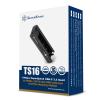 SilverStone Technology TS16 10Gbps SuperSpeed USB-C 3.2 Gen2 to NVMe/SATA M.2 SSD External Tool-Free Docking Station, SST-TS16 view 1
