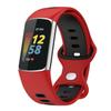 Huwokxix Watch Strap Compatible with Fitbit Charge 5,Silicone Wristbands Bracelet for Fitbit Charge 5 Women and Men view 2