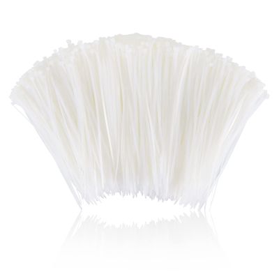 12 Inch Zip Cable Ties (1000 Pack), Self-Locking Premium Nylon Cable Wire Ties,Heavy Duty White, for Indoor and Outdoor by Boacua
