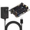 Geekworm Raspberry Pi 4 UPS with Power Adapter, X728 (Max 5.1V 6A) UPS & Power Management Board + 20W Type-C 5V 4A Power Adapter Compatible with Raspberry Pi 4 Model B view 1
