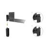 luckxuan Speaker Rack Aluminum Wall Mount Speaker Holder Tilt Swivel Audio Speaker Mount Hanging Bracket Quick Easy Installation Support Rack Speaker Mounts view 3