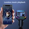 Wireless in-Car Bluetooth FM Transmitter Handsfree Call Car Charger with 18W PD+QC3.0 Dual USB Port Charger Support SD/TF Card USB Flash Drive view 3