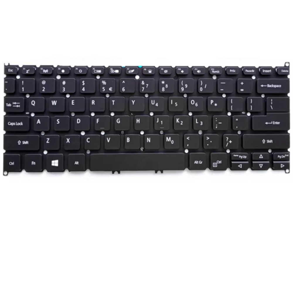 fqparts Replacement Laptop Keyboard for ACER for Spin SP314-21 SP314-21N Black US English Layout