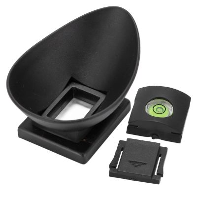 Hilitand Camera Viewfinder Eyecup,22mm Rubber Viewfinder Eyecup with Top Cold Shoe Cover Spirit Level,for 5D2/5D/6D/40D/50D/60D/60Da/70D