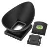 Hilitand Camera Viewfinder Eyecup,22mm Rubber Viewfinder Eyecup with Top Cold Shoe Cover Spirit Level,for 5D2/5D/6D/40D/50D/60D/60Da/70D view 1