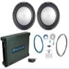 KICKER (2) 45KMF104 10" 350w Free-Air Marine Boat Subwoofers Bundle with Rockville DBM12 2000w Marine/Boat Mono Amplifier w/Covers+Bass Remote & Rockville RMWK4 Amplifier Install Wire Kit (3 Items) view 1