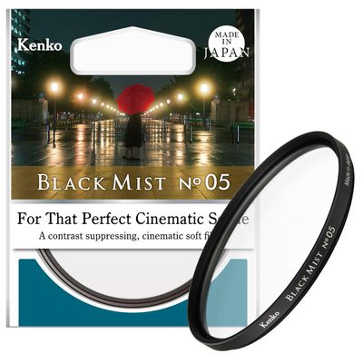 Kenko Soft Effect Filter Black Mist No.05 58mm, for Portrait, Video Shooting, for as a Cinematic Scene, Made in Japan
