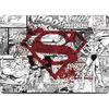 Skinit Decal Laptop Skin Compatible with MacBook Pro 14in (2021-24) - Officially Licensed DC Comics Superman Comic Pattern Logo in Red Design view 2