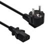 MyCableMart 6ft Computer Power Cord (Schuko CEE 7/4 to C13 Plug 18AWG, Black view 1