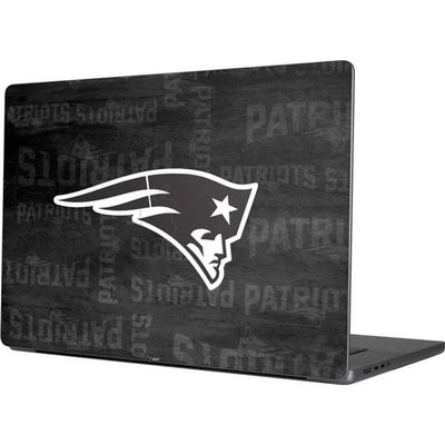 Skinit Decal Laptop Skin Compatible with MacBook Pro 16in (2021) - Officially Licensed NFL New England Patriots Black & White Design