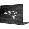 Skinit Decal Laptop Skin Compatible with MacBook Pro 16in (2021) - Officially Licensed NFL New England Patriots Black & White Design view 1
