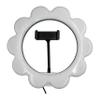 Supersonic SC-2610SRF12-inch Flower Shaped Selfie Ring Light, 3 Color Lighting Modes, 10 Brightness Levels, 360 Rotatable Phone Holder, 6.5" Wide. USB Powered, in Line Controller view 2