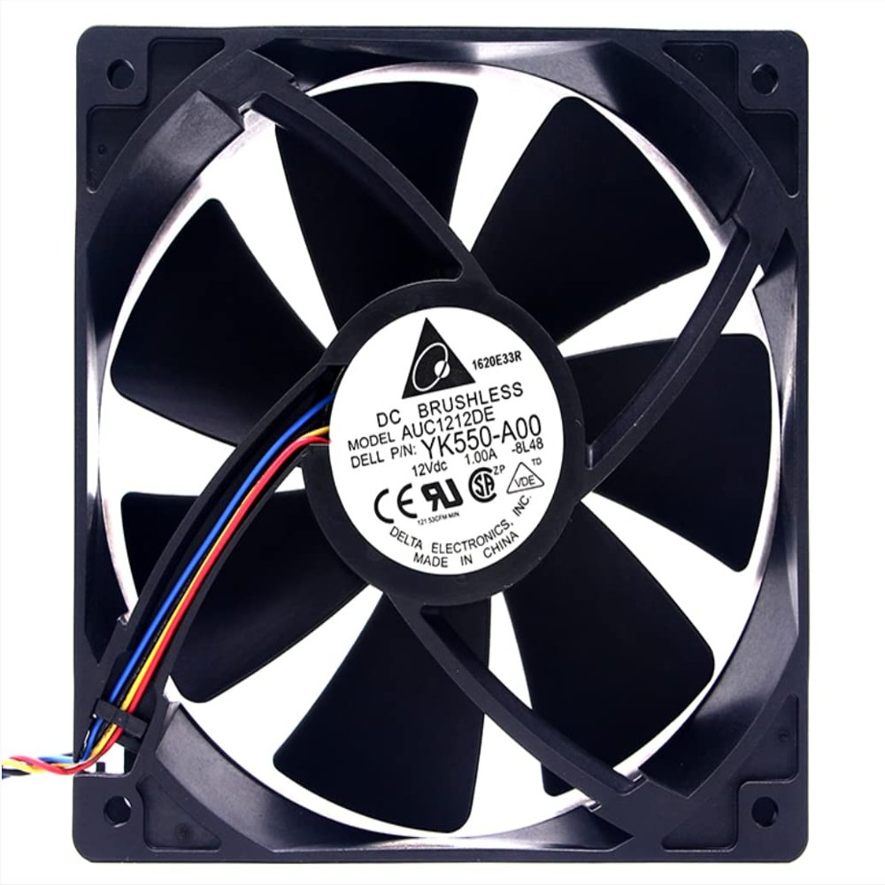 AUC1212DE 120x120x38mm 12V 1.0A 12CM 4-Wire Cooling Fan