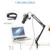 Avalanche Daddy USB Microphone Condenser D80 Recording Microphone with Stand and Ring Light for PC Karaoke Streaming Podcasting view 4