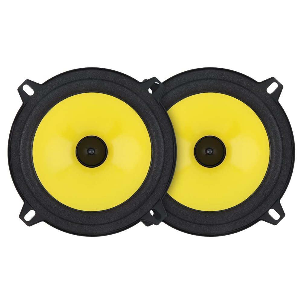 ePathChina 2pcs Full Range Frequency Car Audio Speaker Heavy Mid-bass Ultra-Thin Modified Speaker Non-Destructive Installation (5 Inch)