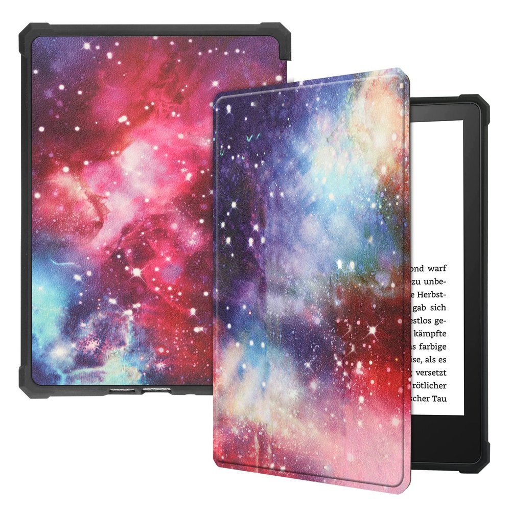 LEHEE Case for Kindle Paperwhite 2021, Slim Lightweight PU Leather Folio Cover Foldable Stand for 6.8" Kindle Paperwhite (11th Generation-2021), Galaxy