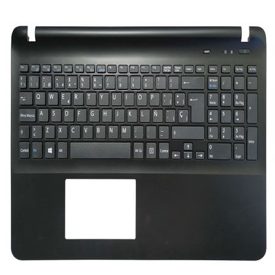 AKGIFT Spanish Keyboard Compatible for Sony Vaio SVF152A29M SVF152C29W SVF152C29X SVF152A29U (Not Fit SVF15A) with Palmrest Cover (Black)