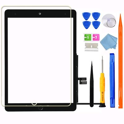 for iPad 9 (9th Generation) A2602 A2603 A2604 A2605 Screen Replacement Digitizer Touch Glass Kits, for iPad 9th Gen 10.2 Inch (2021 Released), Full Repair Sets+Home Button[NO TouchID Chip] [NO LCD]