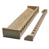 CSCarpentry Fishing Rod Rack, Solid Wood Wall Mount Pole Holder, Made to Order, Any Size (Solid Maple Wood with Semi-Gloss Polyurethane Finish) view 1