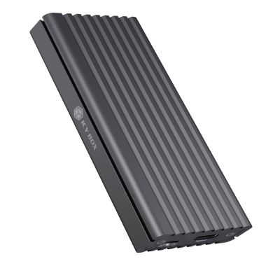 ICY BOX SSD M.2 NVMe Case, USB 3.1 (Gen2, 10 Gbps), Cooling System, USB-C, USB-A, PCIe M-Key, Aluminium, Grey