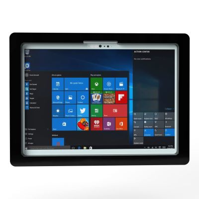 TABcare Anti-Theft Security Acrylic VESA Case for Microsoft Surface Pro 8 2021, Pro 9 2022, Pro 10 2024 with Free Wall Mount (Surface Pro 8/9/10/11, Black)