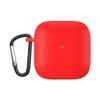 2 Pack DAYJOY Soft Silicone Protective Case Cover Compatible with Redmi Buds 3 Earphone, Protective Skin Sleeve with Key Chain(red+Pink) view 2