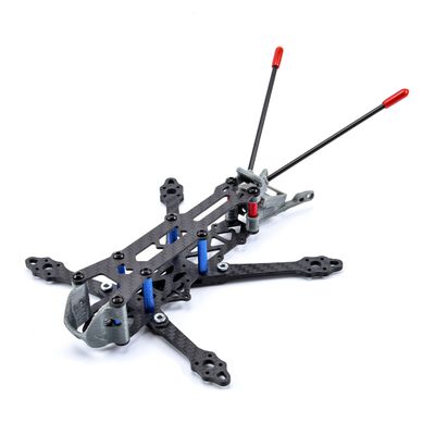 ZHIPAIJI for Roma Carbon Fiber 3inch 150mm / 4inch 175mm with 3mm Arms X-Type Frame kit for 1306 1407 Motor FPV Drone Racing Spare Part Accessories (Color : 4inch 175mm)