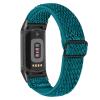 Watch Bands Compatible with Fitbit Charge 5 for Women Men, Adjustable Elastic Stretchy Nylon Replacement Bands Strap Wristbands Bracelet Accessory Band for Fitbit Charge 5 (Navy Red) view 4