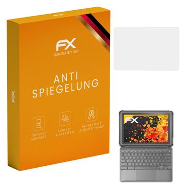 atFoliX Screen Protector compatible with Asus Chromebook Detachable CZ1 CZ10000 Screen Protection Film, anti-reflective and shock-absorbing FX Protector Film (2X)