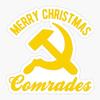 Communist Christmas Merry Christmas Comrades Sticker Decal Vinyl - Peel and Stick to Any Smooth Surface view 1