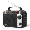 Multi-Band AM/FM/SW1-2 Radio Transistor Radio AC or Battery Operated with Best Reception Big Speaker and Precise Tuning Knob with AUX in & 3.5mm Earphone Jack view 1