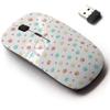 2.4G Wireless Mouse with Cute Pattern Design for All Laptops and Desktops with Nano Receiver - Colorful cat Dog paw Print view 1