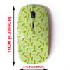 2.4G Wireless Mouse with Cute Pattern Design for All Laptops and Desktops with Nano Receiver - Cute Rabbit Carrot Pattern view 2
