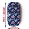 2.4G Wireless Mouse with Cute Pattern Design for All Laptops and Desktops with Nano Receiver - Christmas Tree Gift Candle Santa clausfoot view 2